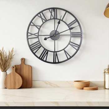 Meigar Jam Dinding Bulat Quartz Creative Model Vintage 50cm - H68