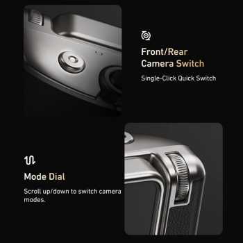 Gambar produk TELESIN Handle Selfie Grip Phone Shutter for Samsung S25 Ultra - P5-MCS-01-TSX