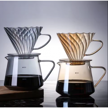 Gambar produk WURJO Filter Penyaring Kopi V60 Coffee Dripper Borosilicate 1-2 Cup - WJ2