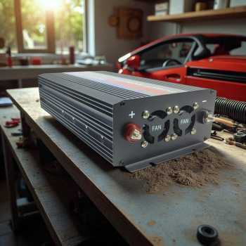 Gambar produk Taffware Power Inverter Mobil Pure Sine Wave DC 60V to AC 220V 4000W - NBQ4000W