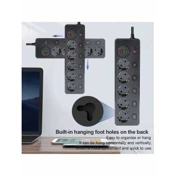 Gambar produk PUJIMAX Stop Kontak Power Strip Colokan Listrik USB 250V 3250W 5 Plug - BKL-505EU