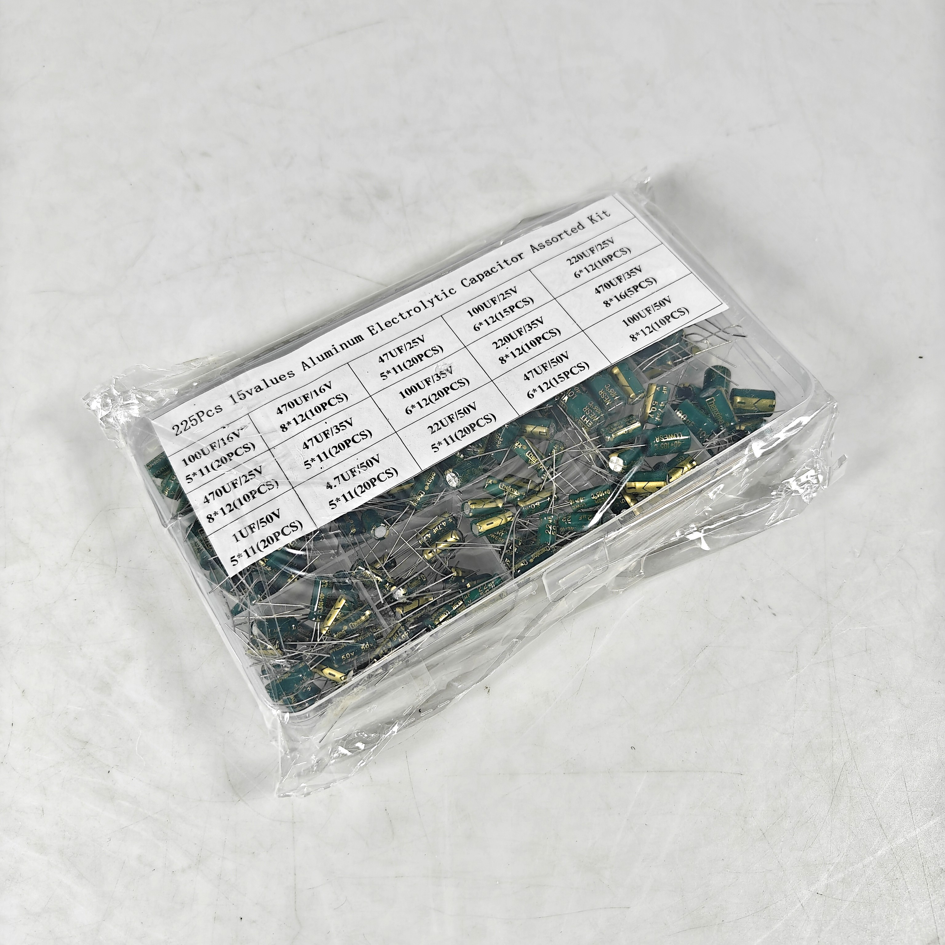 Gambar produk Chongxing Kapasitor Elektrolit Electrolytic Capacitor 16V-50V 225 PCS - JC225