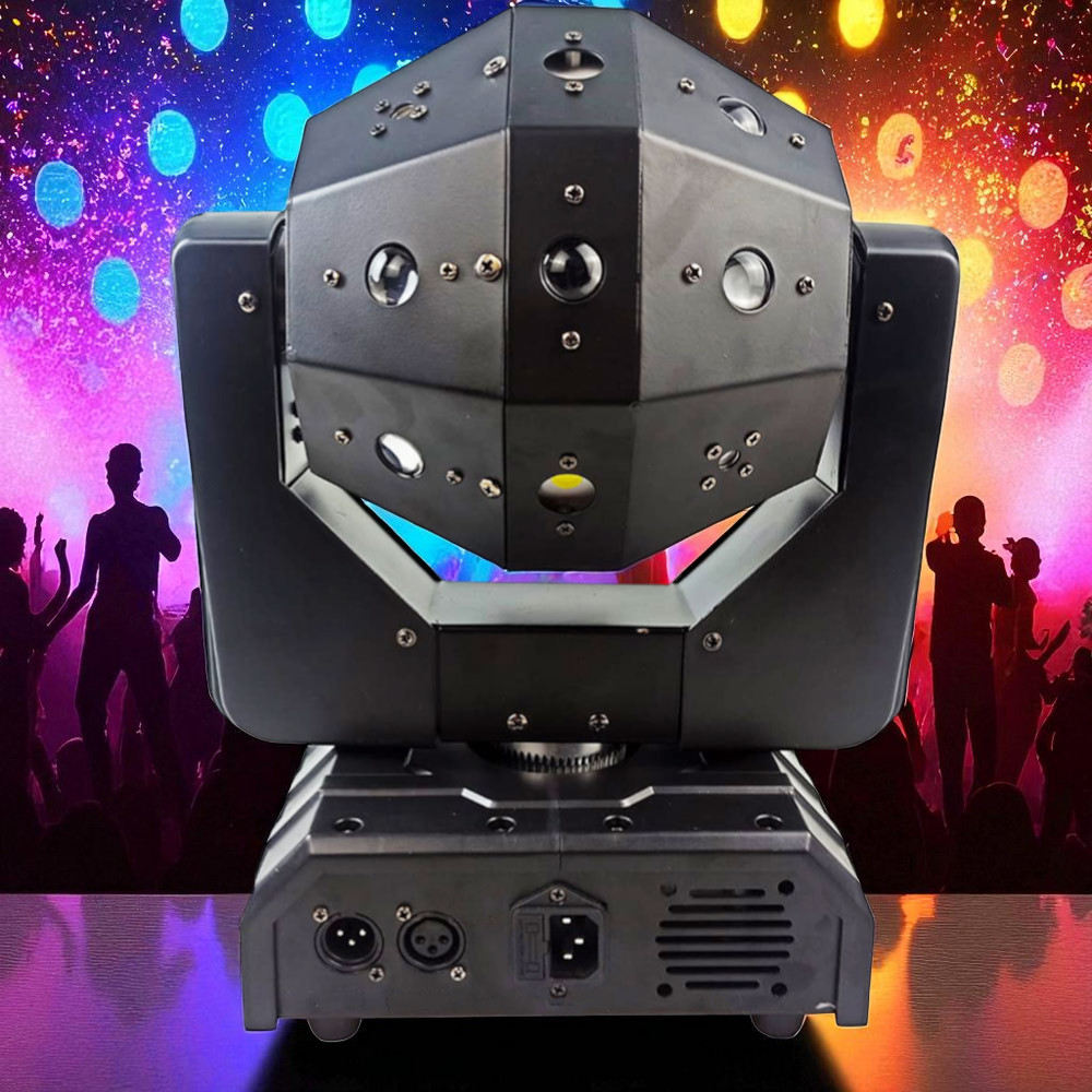 Gambar produk GVT Lampu Proyektor Disco Ball Moving Head 16 LED DMX512 RGB 120W 220V - GV120