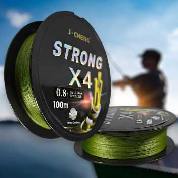 J-Cheng Senar Tali Pancing 4 Braided PE Fishing Line 100M - JC4180