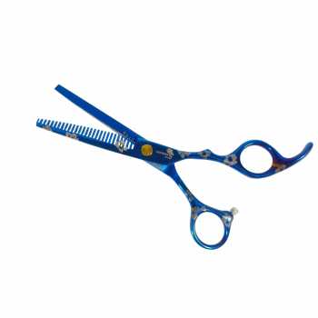 Gambar produk KNIFEZER Sakura Gunting Sasak Barber Hairdressing Scissors 6 Inch - JFY-60
