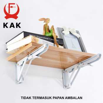 Gambar produk KAK Bracket Engsel Siku Folding Stainless 16 Inch 2 PCS - KAK-6113-B