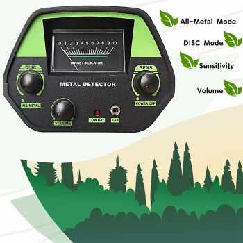 Gambar produk TECLUNG Pendeteksi Logam Metal Detector Waterproof Adjustable 3 Mode - GTX5030H