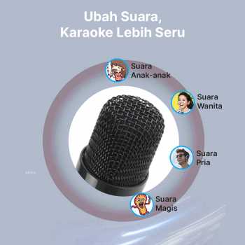 Gambar produk BAFOVY Speaker Bluetooth Karaoke Portable with 2 Microphone 10W - WJ-A826