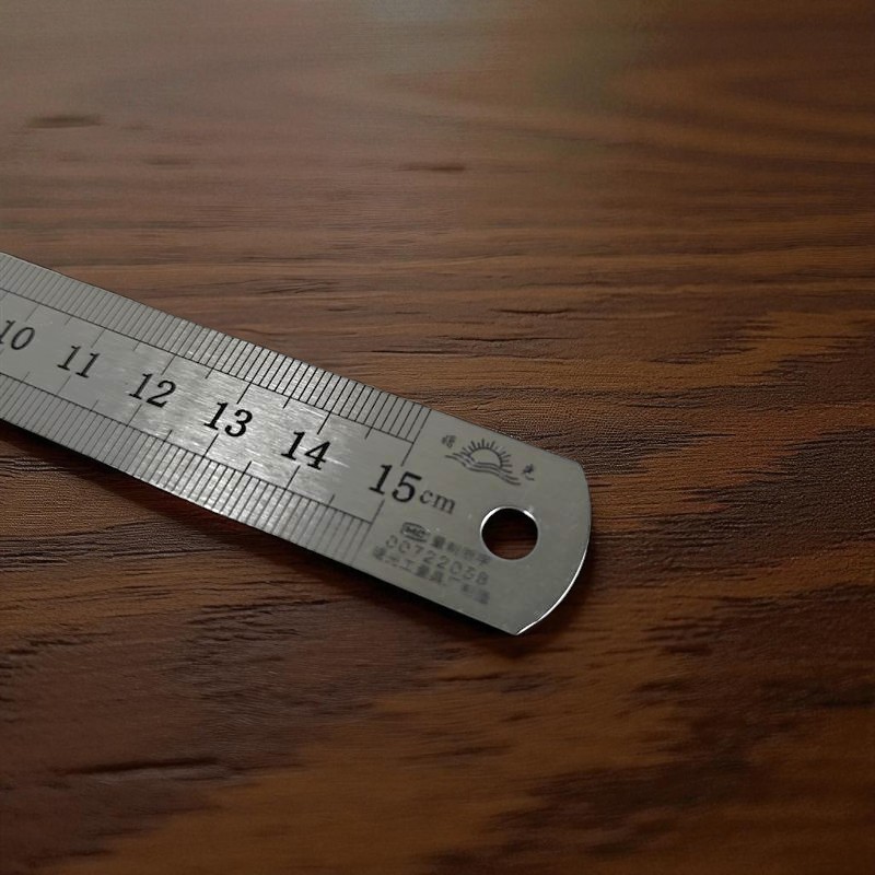 Gambar produk GASSEW Mistar Penggaris Alat Ukur Besi Capentry with Ruler Positioning 15cm - DB6
