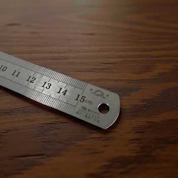 Gambar produk GASSEW Mistar Penggaris Alat Ukur Besi Capentry with Ruler Positioning 15cm - DB6