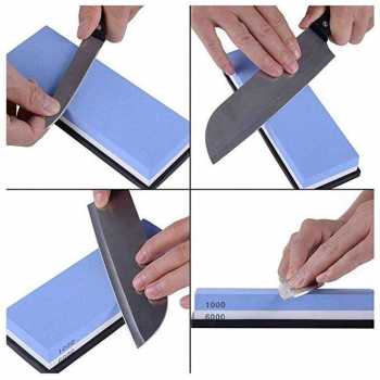 Gambar produk Honghee Batu Asah Pisau Whetstone Knife Sharpener 2 Side 1000/6000 - H16