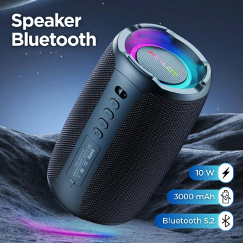 ZEALOT Speaker Bluetooth Portable Double Bass 360 RGB 10W - S61