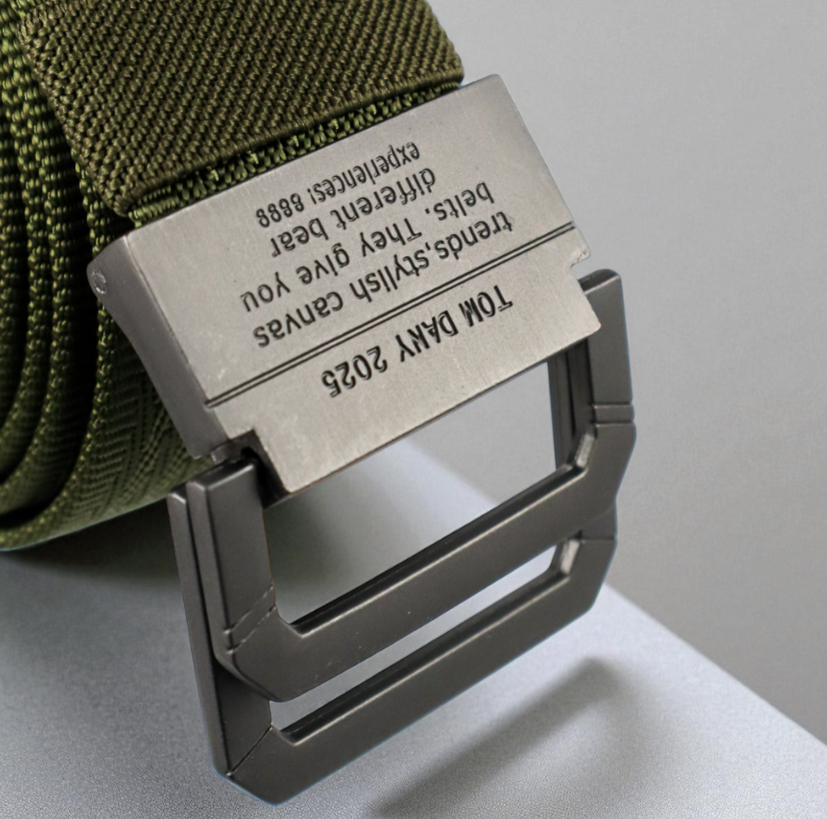Gambar produk Rhodey Craftman Tali Ikat Pinggang Pria Canvas Buckle Belt - B1030