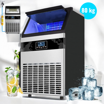 Hicon Mesin Es Batu Kotak Otomatis Ice Maker Machine 80kg - HZB-70FAB