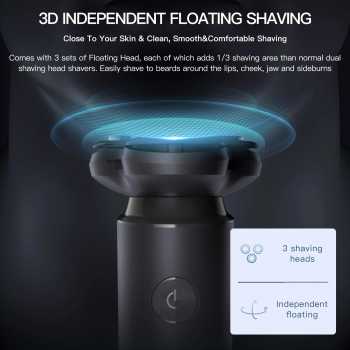 Gambar produk ENCHEN Alat Cukur Elektrik 3D Magnetic Electric Shaver 500mAh - Victor Blackstone 7