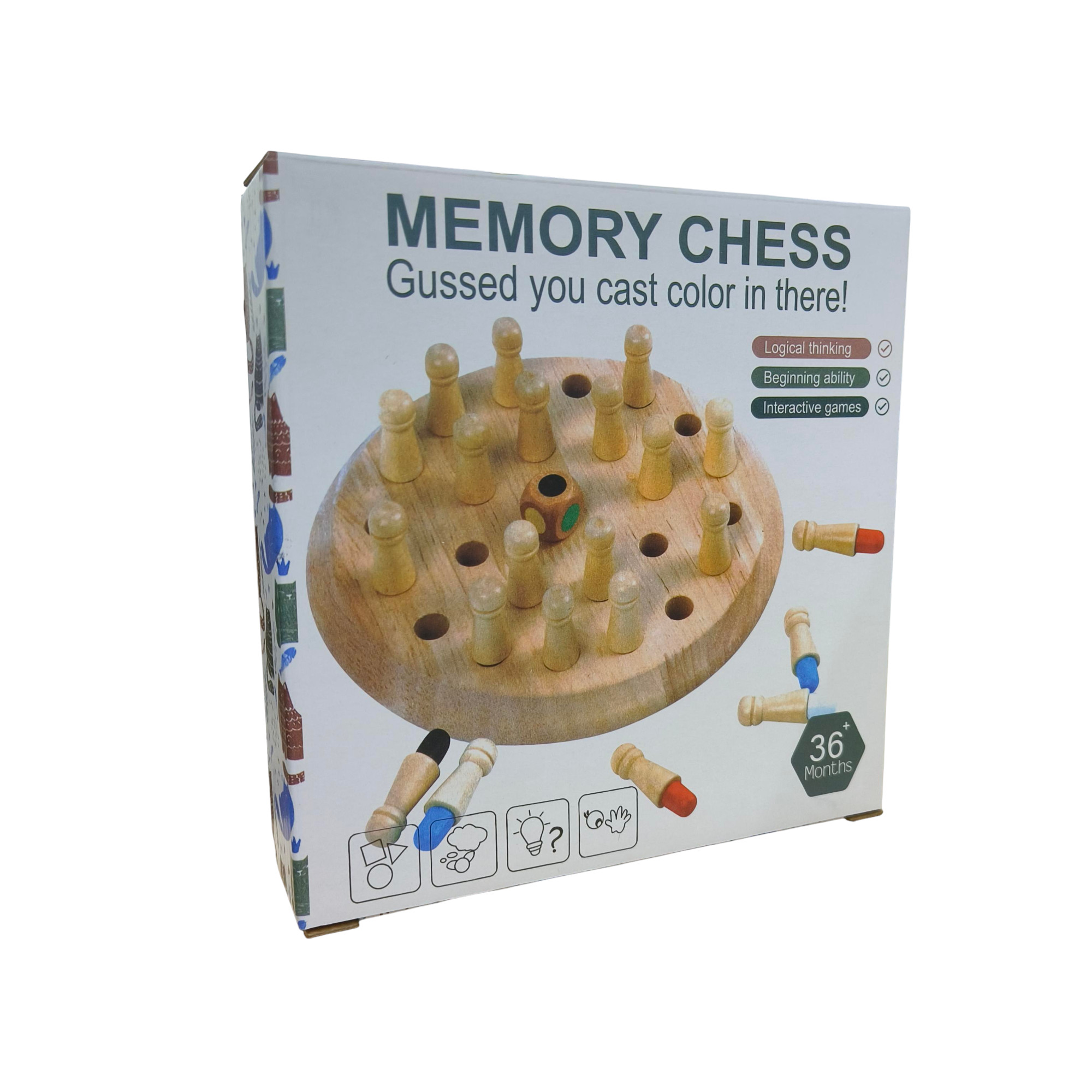 Gambar produk JKLMOON Memory Chess Board Game Mainan Anak Color Match - MMM-813