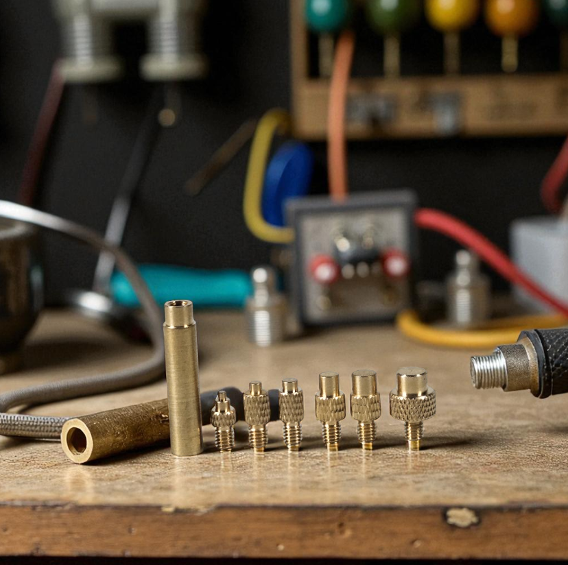 Gambar produk TOAIOT Set Mata Solder Kuningan Iron Tip Brass Insert Nut Kit - TA801
