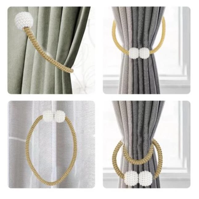 Gambar produk Arbitrary Tali Pengikat Tirai Gorden Magnetic Curtain Clip 2 PCS - A65B