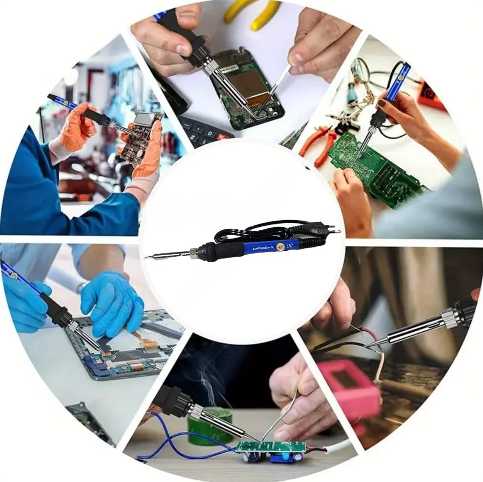 Gambar produk Taffware Solder Adjustable Temperature Fast Heating 60W 5 Tips 8g Tin - TH60