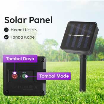 Gambar produk ANBLUB Lampu Hias String Lights Solar Power Waterproof 100 LED 12M - LISM-10