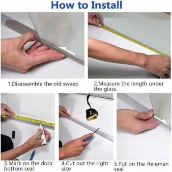 Gambar produk Balley Seal Strip Penutup Celah Pintu Kaca Kamar Mandi PVC 50cm 6mm - B50