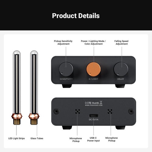 Gambar produk Fosi Audio LED Bar Music Rhythm Visualizer Ambient Light Desktop RGB - AH-01A