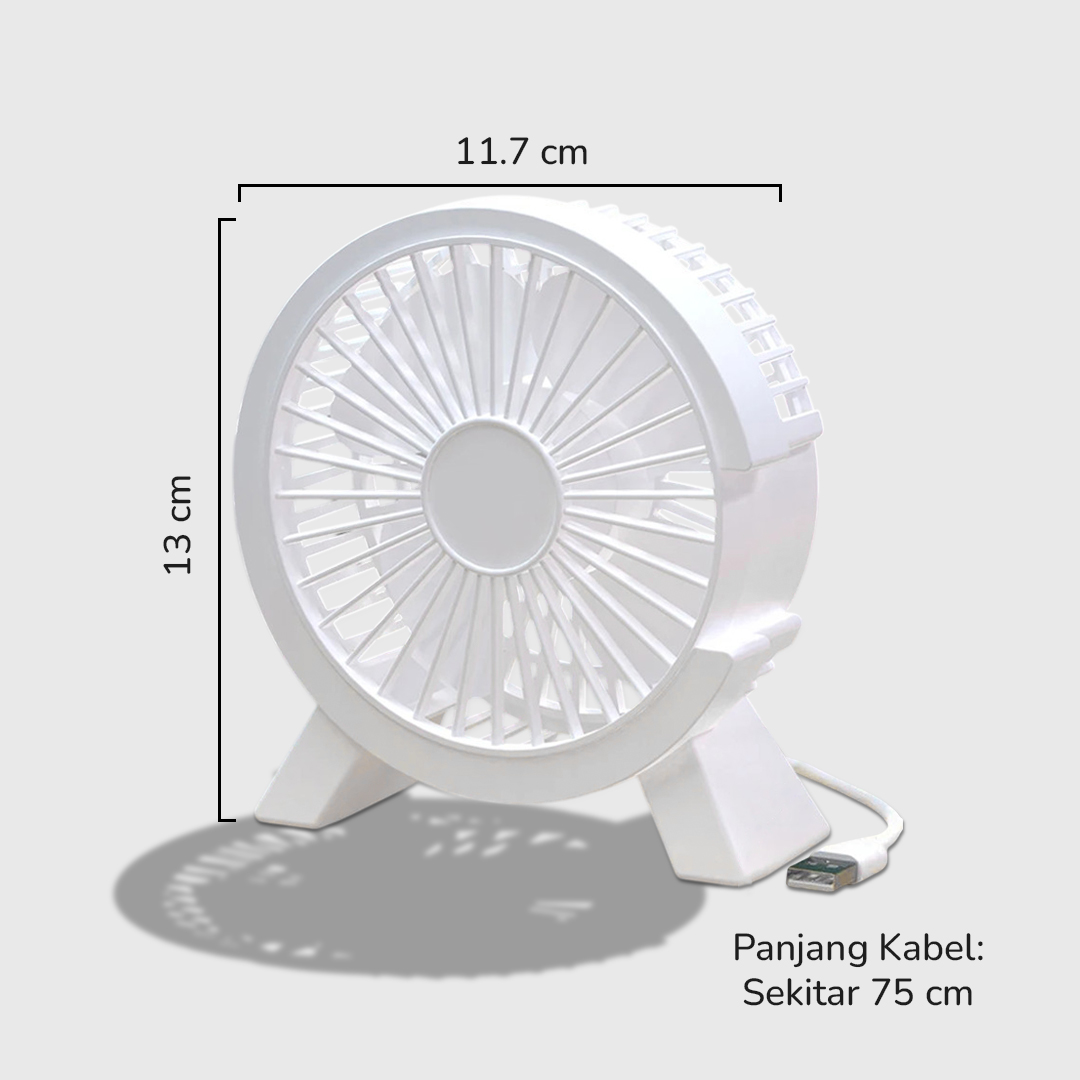 Gambar produk OLOEY Kipas Angin Meja Mini Desk Fan USB 4.6 Inch 5W - YLG-C06