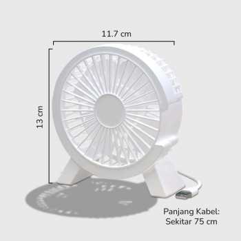 Gambar produk OLOEY Kipas Angin Meja Mini Desk Fan USB 4.6 Inch 5W - YLG-C06