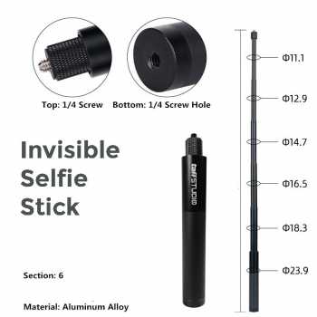 Gambar produk TaffSTUDIO Tongsis Selfie Stick Ultra Long for Insta360 GoPro 0.68M - YZ669