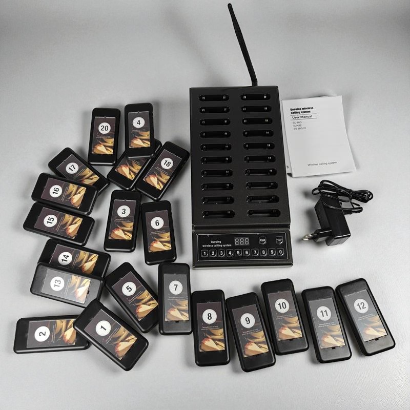 Gambar produk RTKS Wireless Calling System Restaurant Mesin Antrian 20 Pager - SU-68Z