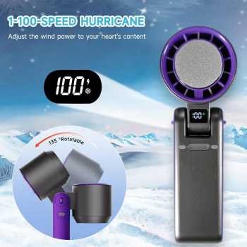 Gambar produk OSBORN Kipas Mini Lipat Portable Handheld Folding Fan 3000mAh - T-15S