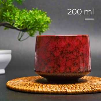 FLAMBE Gelas Keramik Kopi Teh Vintage Japanese Style Ceramic Cup 200ml - FB014