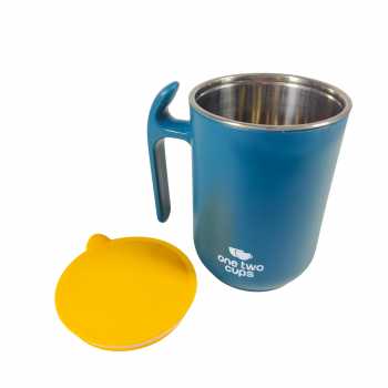 Gambar produk One Two Cups Cangkir Kopi Stainless Steel Double Wall Mug 497ml - FG10