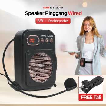 TaffSTUDIO Speaker Pinggang Bluetooth Voice Amplifier LED Wired - S25