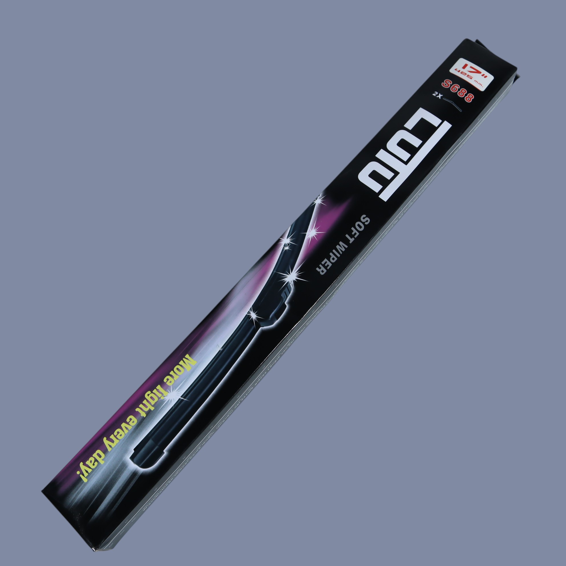 Gambar produk OTOHEROES Wiper Kaca Mobil Frameless Blade U Shape Hook 1 Pair 17 Inch - S858/S688
