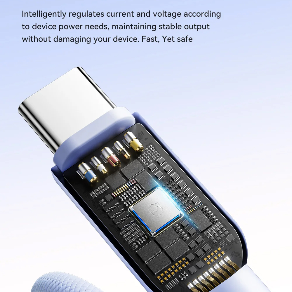 Gambar produk ESSAGER Kabel Data Type C to Type C PD Fast Charging Braided 3A 60W 1M - ES-X73