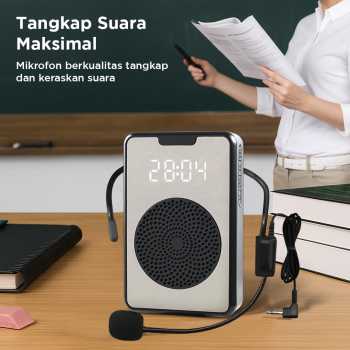 Gambar produk Marway Speaker Pinggang Bluetooth Voice Amplifier LED Wired 8W - H3