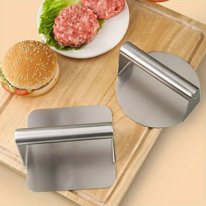 Gambar produk AHOSTO Penekan Daging Hamburger Burger Patty Smasher Meat Press 14cm - AH901