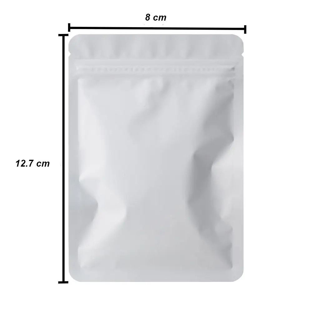 Gambar produk Ludth Plastik Seal Zip Lock Aluminum Plated Frosted Zipper Bag 100 PCS L - INU37