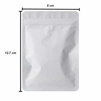 Gambar produk Ludth Plastik Seal Zip Lock Aluminum Plated Frosted Zipper Bag 100 PCS L - INU37