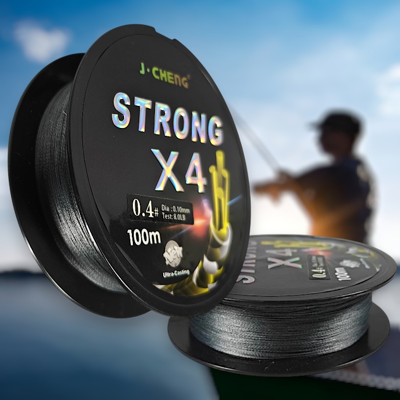 Gambar produk J-Cheng Senar Tali Pancing 4 Braided PE Fishing Line 100M 0.4 - JC4180