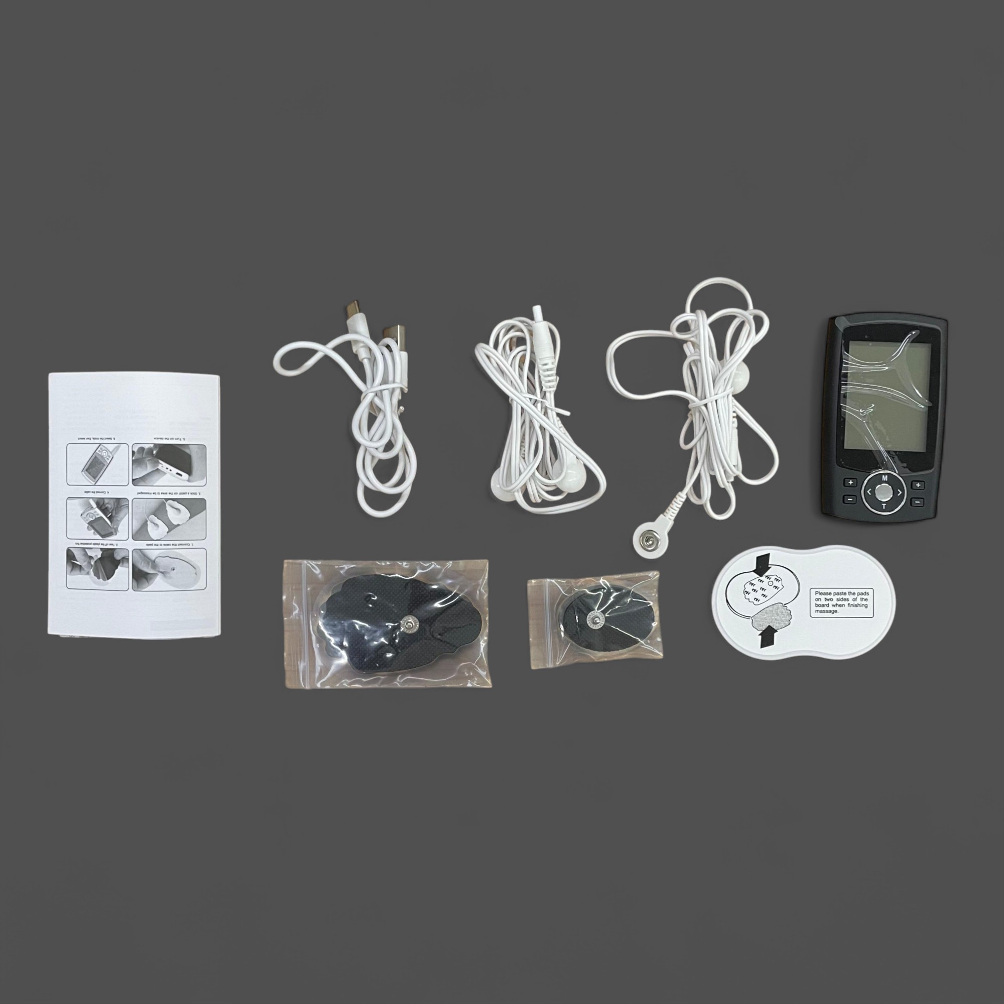Gambar produk FDA Alat Pijat Elektrik Akupuntur Tempel TENS EMS 36 Mode 4 Pad - MH-1083