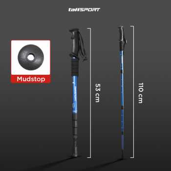 Gambar produk TaffSPORT Tongkat Hiking Telescopic Trekking Pole Aluminium 110cm - X-110