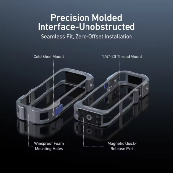 Gambar produk TELESIN Case Pelindung Action Cam Full Cage Protection for Insta360 X5 - S6-FMS-19-TIS