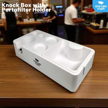 One Two Cups Wadah Ampas Kopi Knock Box with Portafilter Holder - MG34
