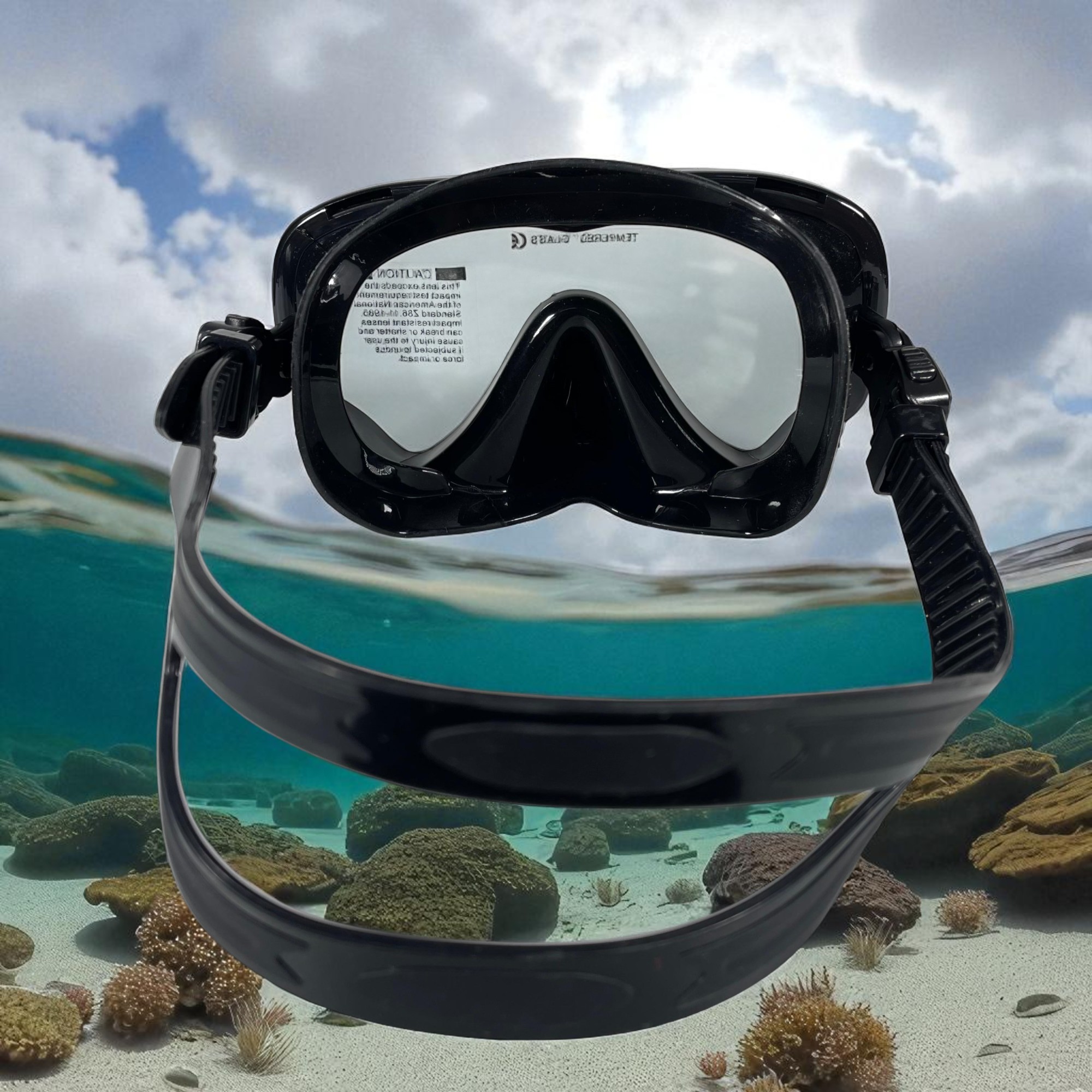 Gambar produk UDO Kacamata Selam Snorkeling Anti-Fog UV Swimming Goggles Wide View - U-165