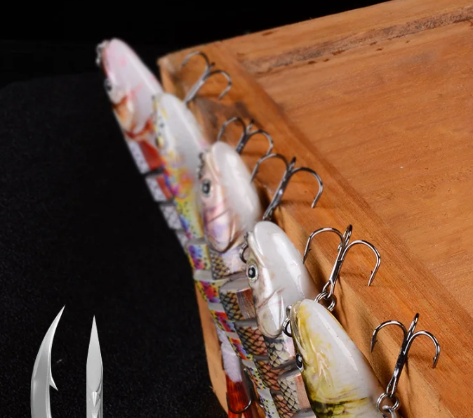 Gambar produk MINNOW Umpan Pancing Ikan Sinking Wobblers Fishing Lures Jointed 10CM - 45D