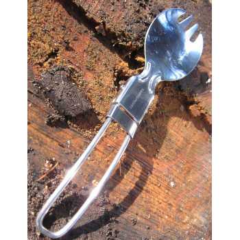 Gambar produk TaffSPORT Foldable Spoon Fork Sendok Garpu Lipat Stainless Steel 410 - SVGF2