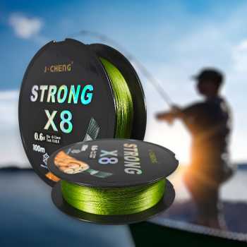 J-Cheng Senar Tali Pancing 8 Braided PE Fishing Line 100M - JC4188