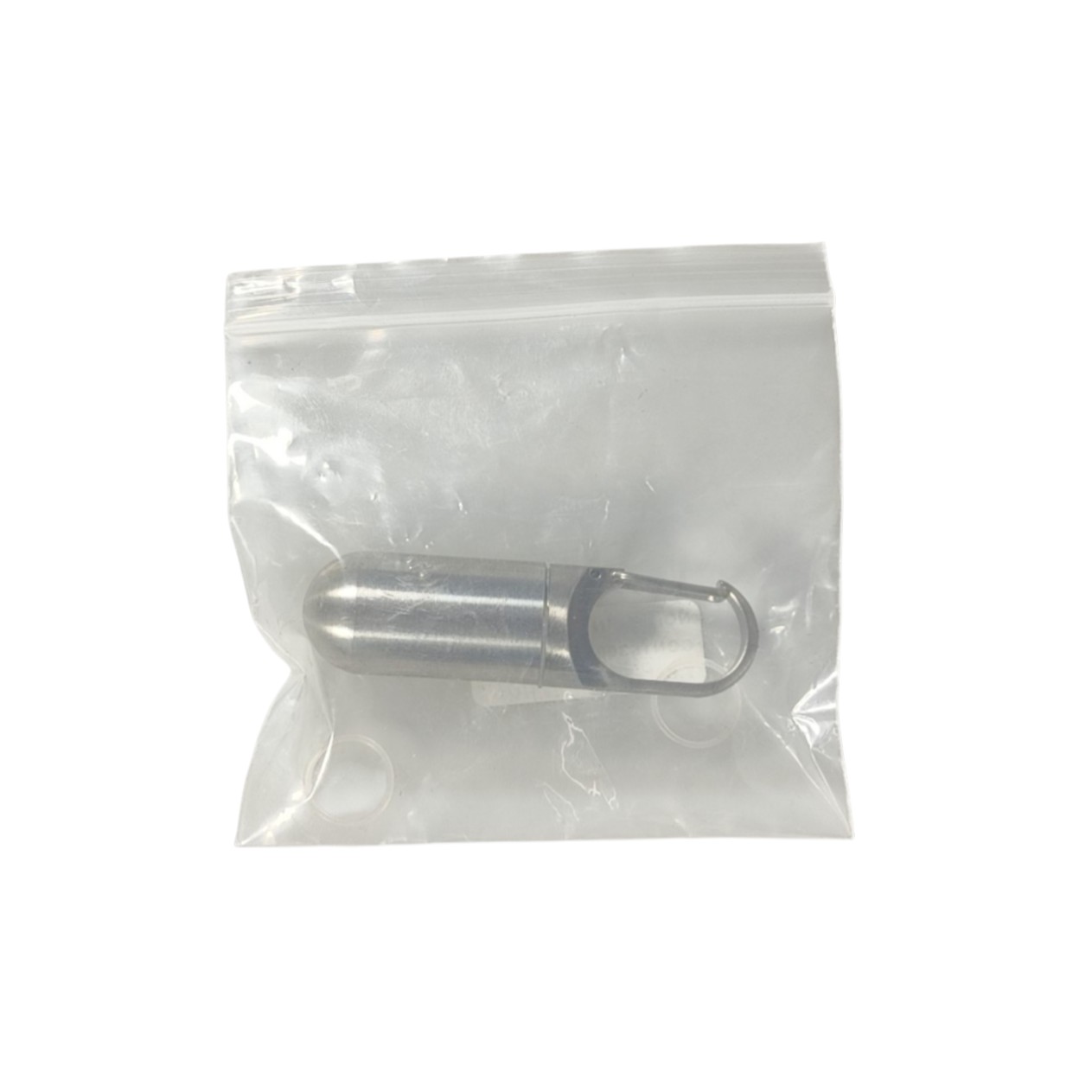Gambar produk CAMISUENO Tempat Obat Pil Kapsul Carabiner Stainless Steel Waterproof 73mm - CM1